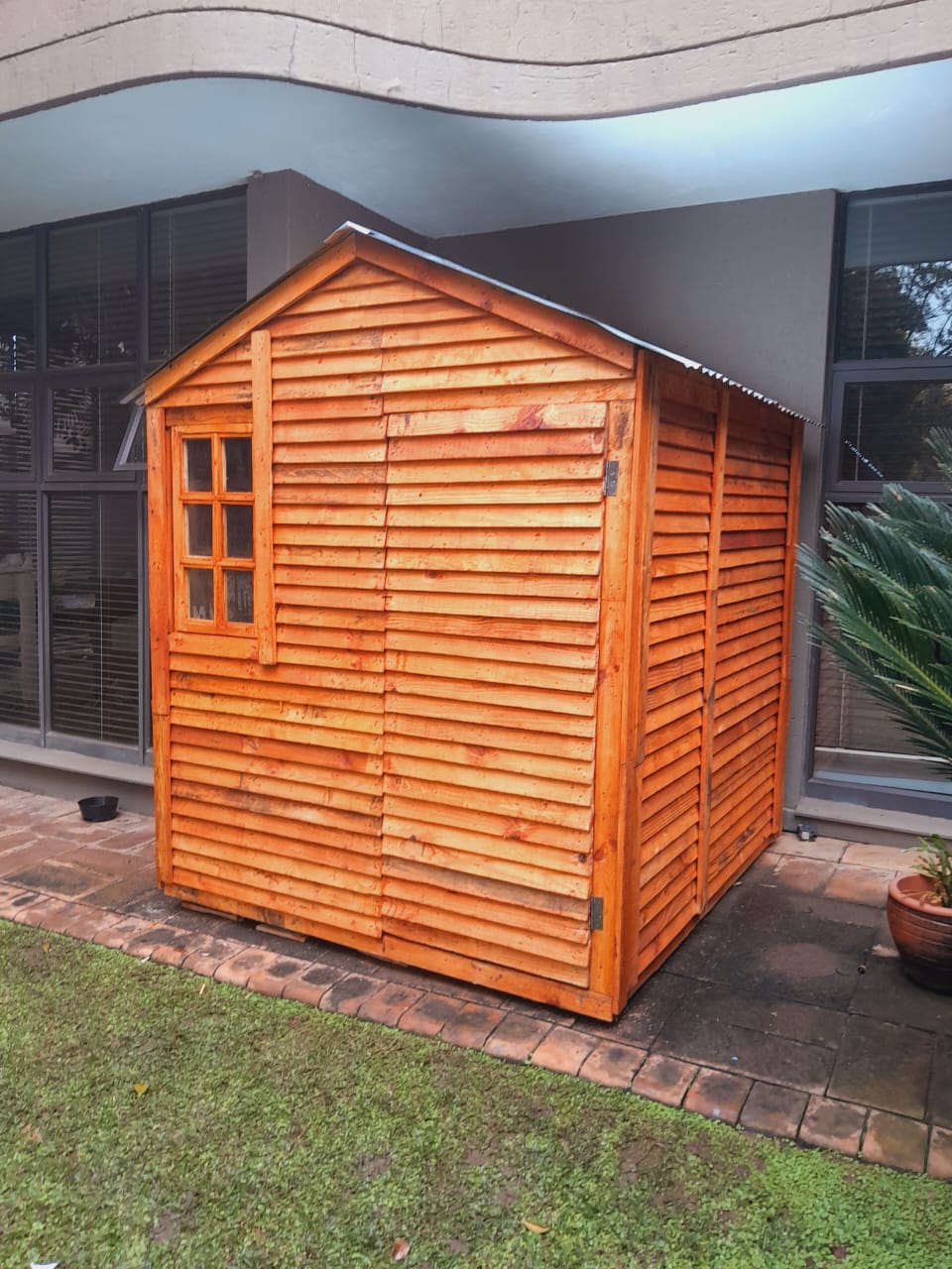 Louvered Wood Structure